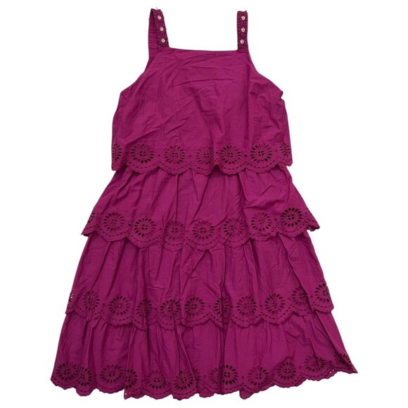 Scotch & Soda Other - Scotch & Soda Girls Park in Bloom Layered Eyelet Dress‎ Purple 14 Cottagecore
